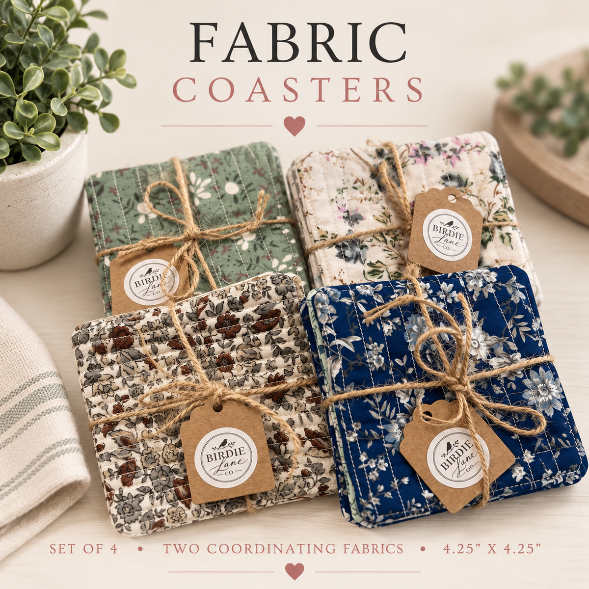 Fabric Coaster Sets