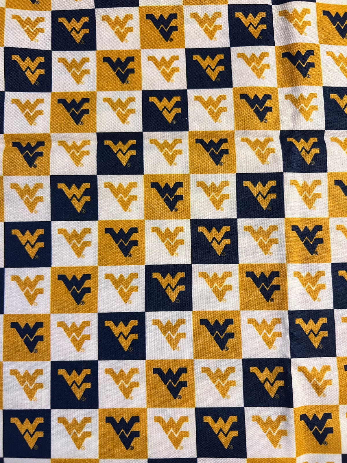 Made-to-Order WVU Quilted Zipper Pouch