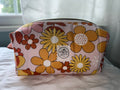 Retro Floral Boxy Zipper Pouch