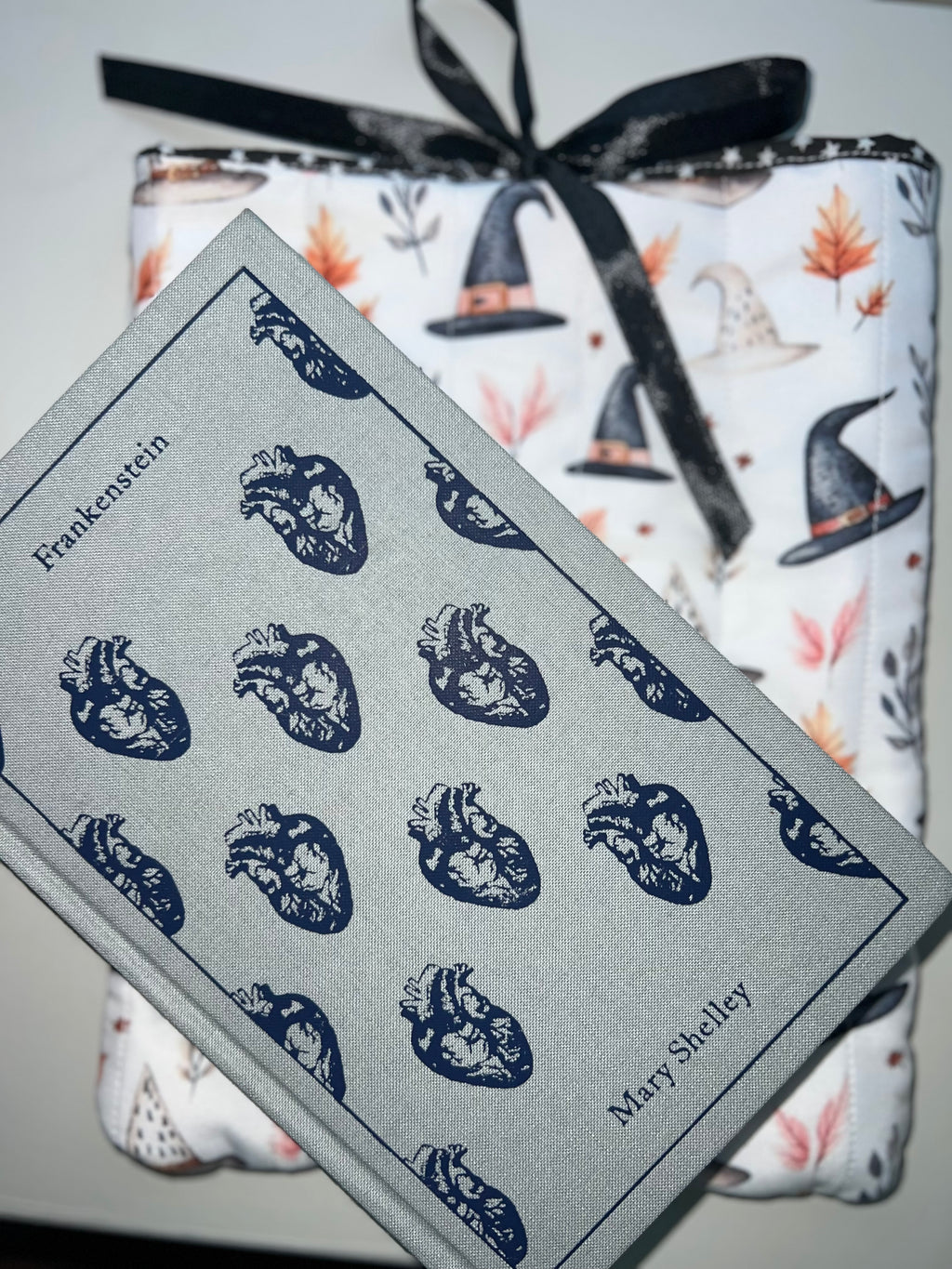 Autumn Magic Quilted Book Sleeve | Witch Hat Fall Book Cover