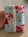 Cranberry Blossom Patchwork Tissue Pouch