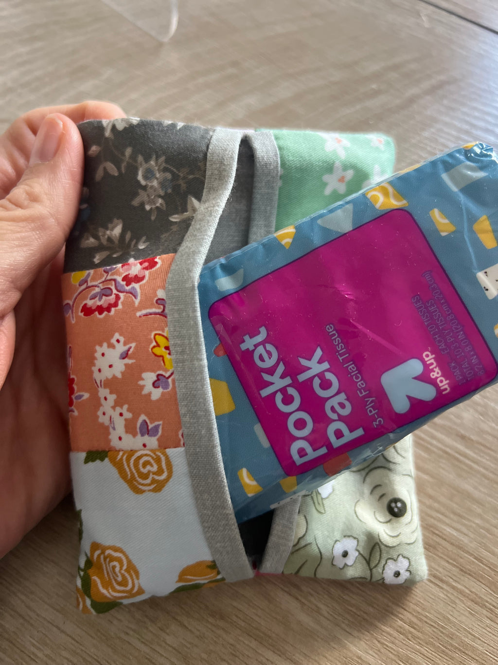 Meadow Patchwork Tissue Pouch