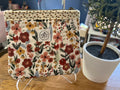 Autumn Wildflowers Small Quilted Zipper Pouch