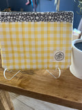 Sunshine & Dots Small Quilted Zipper Pouch