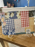 Patchwork Cottage Small Quilted Zipper Pouch
