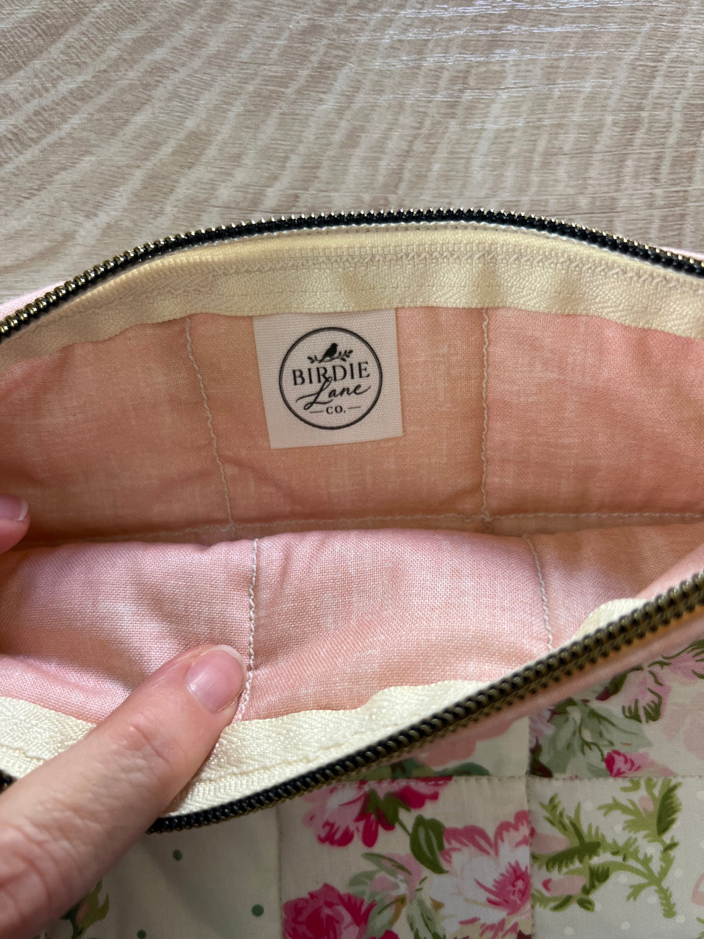Rose Cottage Patchwork Zipper Pouch