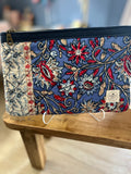 Blueberry & Blooms – Garden Edition Medium Zipper Pouch