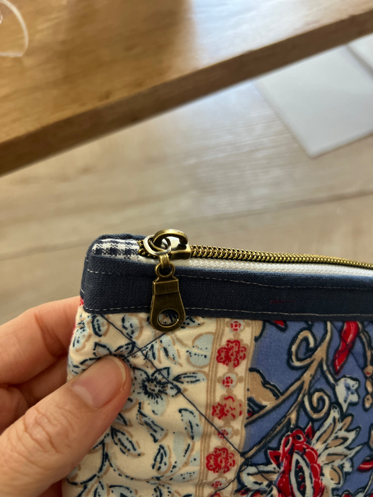 Blueberry & Blooms – Garden Edition Medium Zipper Pouch