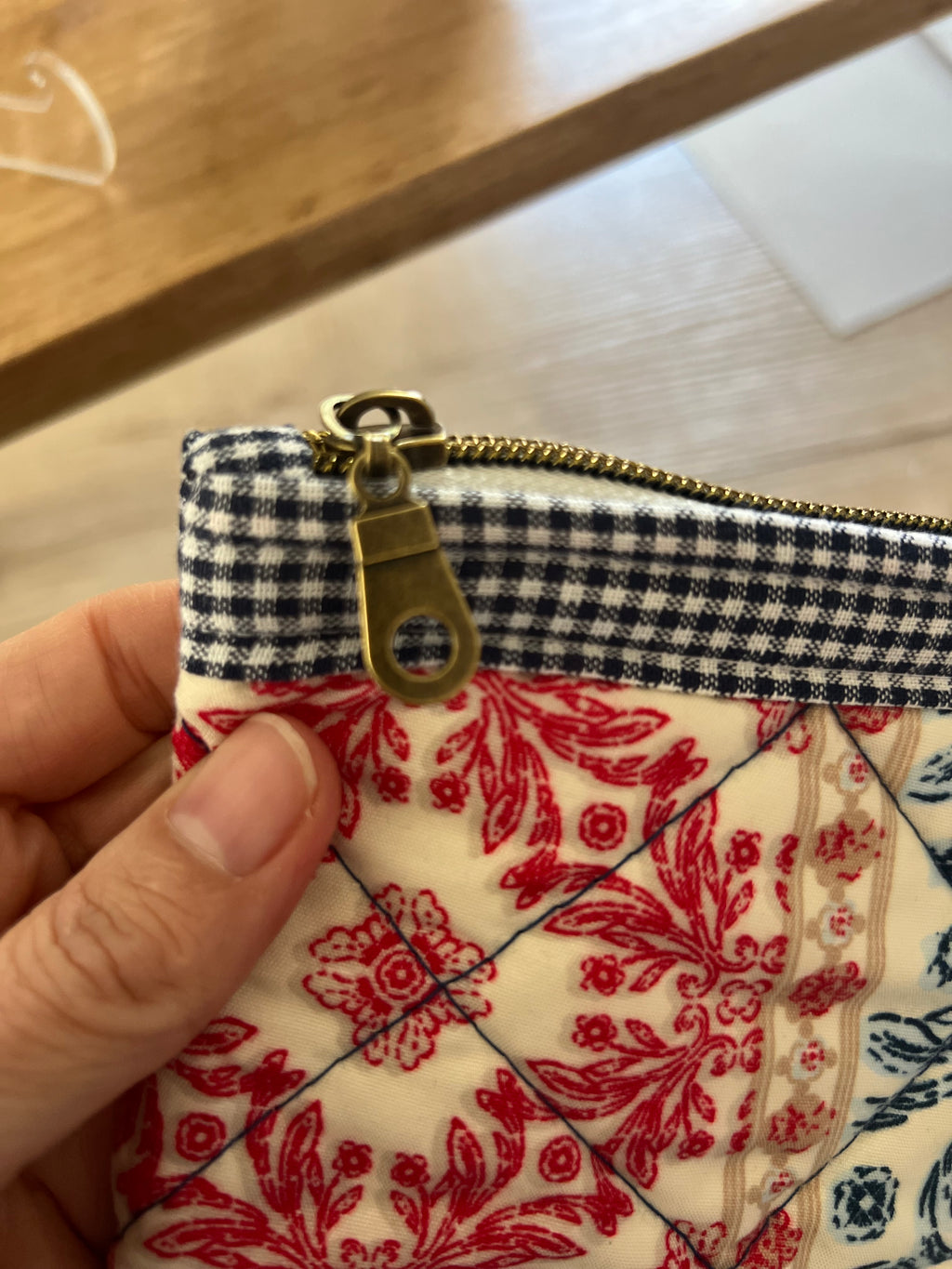 French Country Charm Medium Zipper Pouch