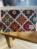Mediterranean Mosaic Medium Zipper Pouch