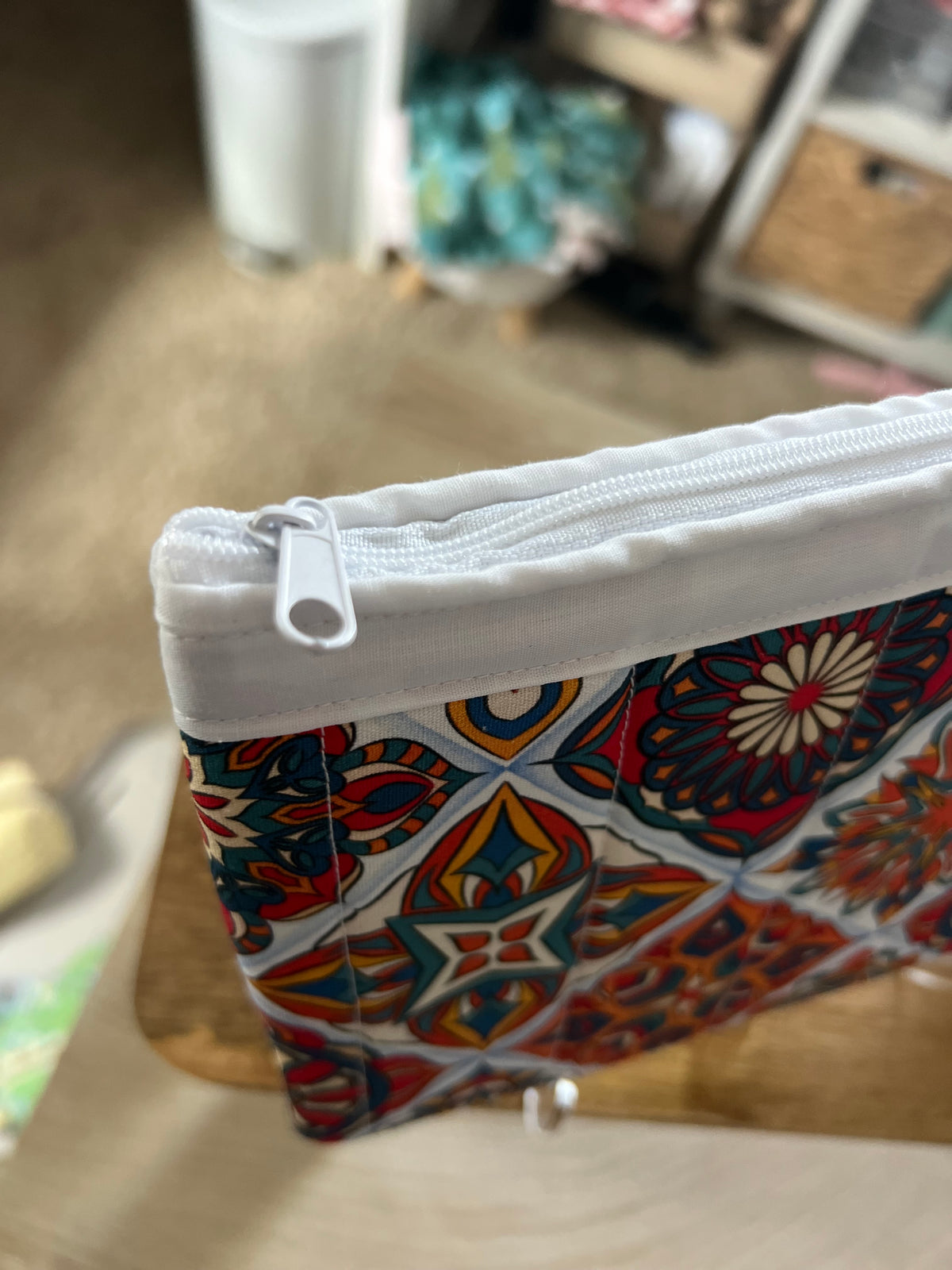 Mediterranean Mosaic Medium Zipper Pouch