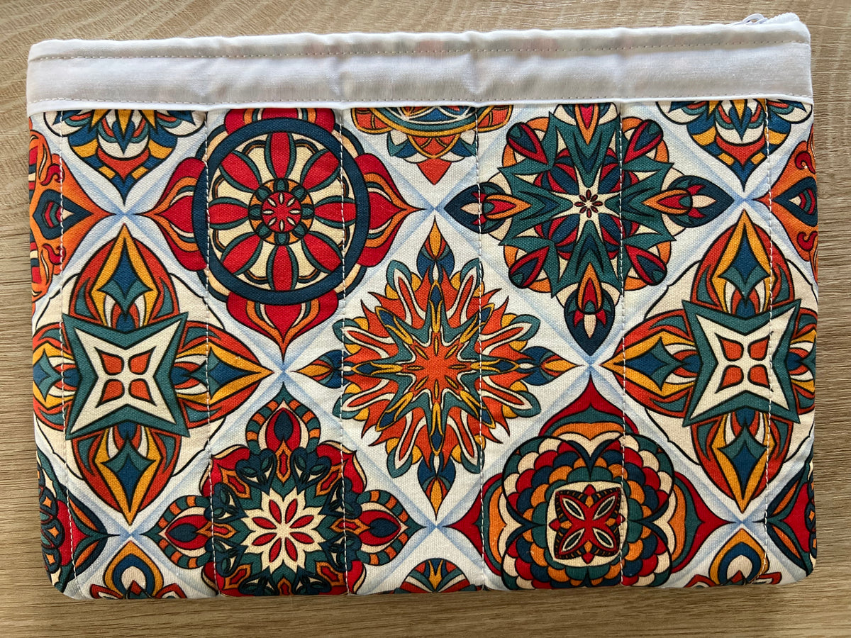 Mediterranean Mosaic Medium Zipper Pouch