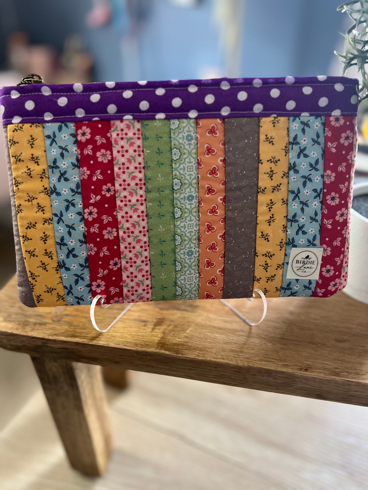 Wildflower Confetti Medium Zipper Pouch