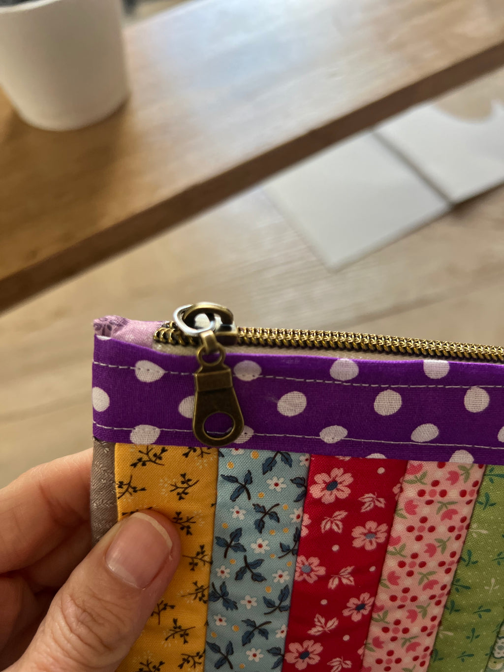 Wildflower Confetti Medium Zipper Pouch