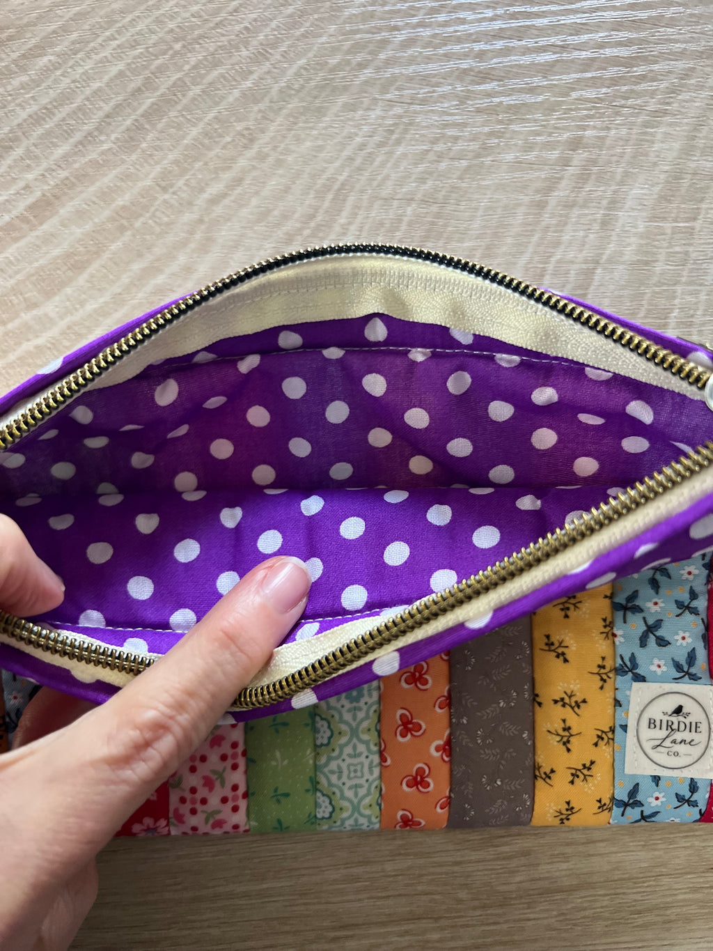 Wildflower Confetti Medium Zipper Pouch