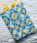 Sunlit Villa Handmade Quilted Book Sleeve