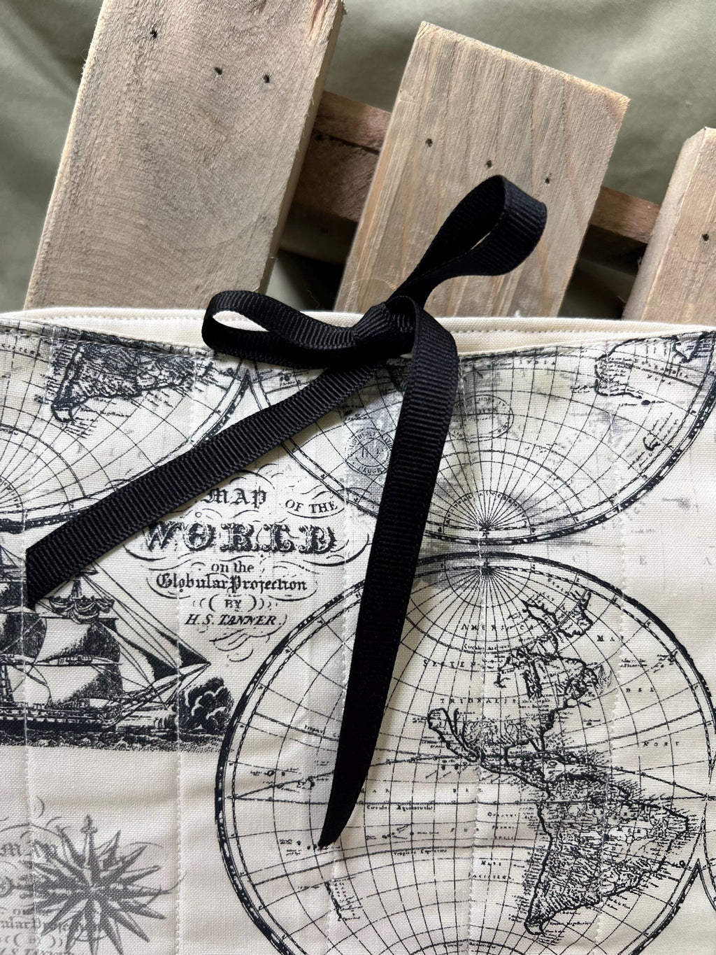 Chapter & Compass Collection Handmade Quilted Book Sleeve