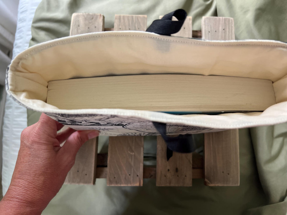 Chapter & Compass Collection Handmade Quilted Book Sleeve